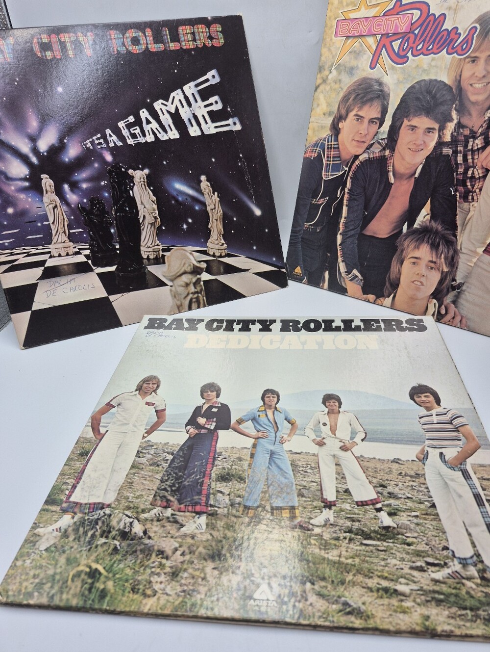 Three Vintage Bay City Rollers Albums